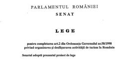 Legea resorturilor turistice din Romania, adoptata: “Se creeaza o categorie clar delimitata pentru investitii majore” (Document)