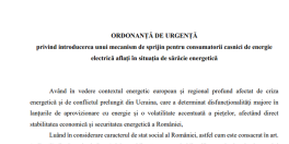 50 lei de la stat pentru plata facturilor la energie (Document)