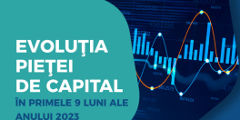  BOOM PE PIATA DE CAPITAL - Valoarea totala a tranzactiiilor a depasit in 2023 nivelul de 26 miliarde de lei, in crestere cu aproape 50% comparativ cu 2022. Indicii bursei au inregistrat evolutii pozitive