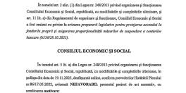 Conditii pentru blocarea conturilor: votul dat (Document)
