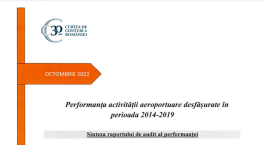 CURTEA DE CONTURI: ZERO INVESTITII IN INFRASTRUCTURA – Raport privind auditul performantei activitatii aeroportuare