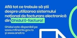 FARA AMENZI LA E-FACTURA PANA IN 31 MAI – Se prelungeste perioada in care nu se aplica sanctiuni pentru nedepunerea facturilor. Ministrul de Finante: “Contribuabilii trebuie sa fie atenti"