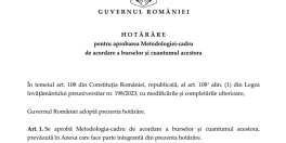 Hotarare pentru bursele elevilor: s-a decis cati bani vor primi (Document)