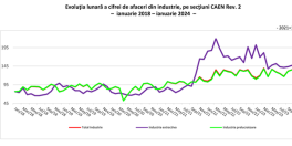 INDUSTRIA ROMANIEI, IN CRESTERE USOARA – INS: cifra de afaceri din industrie a crescut fata de anul trecut (Raportul)