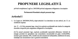 Lege pentru asigurarea obligatorie a locuintelor: avizele primite. Se cere includerea riscului de explozie accidentala de gaze in politele PAD (Document)