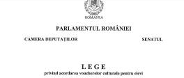 VOUCHERE PENTRU ELEVI – Proiectul de lege prin care se acorda minim 250 lei, in Senat. Pe ce pot fi cheltuiti banii (Documente)