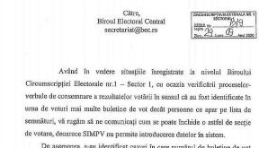 DOVADA FRAUDEI LA VOTUL DIN SECTORUL 1 – Voturile trebuie renumarate (Document)