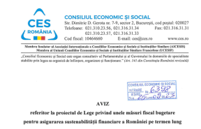 LOVITURA PENTRU GUVERN – Consiliul Economic si Fiscal nu avizeaza pachetul fiscal: "Masurile de reducere a cheltuielilor sunt neconvingatoare” (Document)