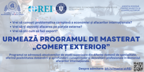 OFERTA PENTRU ABSOLVENTI - Explorand lumea afacerilor internationale: Program de master in Comert Exterior la ASE