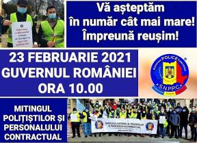POLITISTII ORGANIZEAZA  PROTESTE DE AMPLOARE IN CAPITALA – Caravana din Timisoara se indreapta catre Bucuresti: ”Guvernul tace! Noi, nu!”