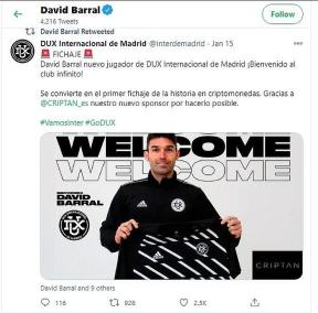 PRIMUL TRANSFER DIN FOTBAL PLATIT CU BITCOIN – Fostul atacant al Real Madrid, David Barral, este evaluat la 100.000 dolari, echivalentul a 3 BTC