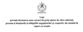 ZI LIBERA PLATITA PENTRU CURSURI DE PRIM-AJUTOR – Propunerea apartine USR: "Angajatorilor le vor fi rambursate de catre stat costurile zilei de munca pierdute”. Prevederi privind impozitul datorat (Document)