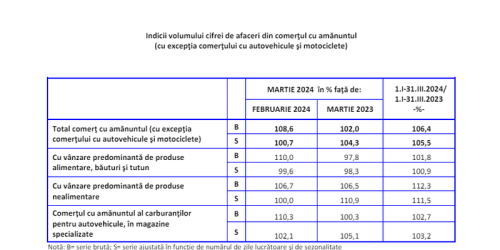 Afacerile din comert, in crestere. Iata domeniile care sunt pe profit (Raport)
