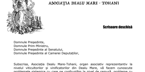 Asociatia Dealu Mare-Tohani, scrisoare catre premierul Bolojan, presedinte, sefii Parlamentului: “Va facem cunoscute problemele sistemice cu care ne confruntam la nivel de ramura”