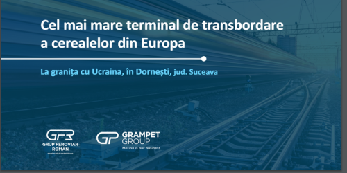 Cel mai mare terminal de transbordare a cerealelor din Europa. GRAMPET GROUP a investit 10 milioane euro pentru constructia celui mai mare terminal de transbordare a cerealelor din Europa, la granita cu Ucraina