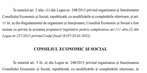 Decizie pe legea privind scutirea de la plata impozitului in anumite cazuri: “Creeaza un precedent fiscal discriminatoriu” (Document)