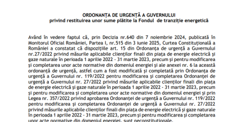 Finantele platesc 1,5 miliarde lei producatorilor de energie in urma deciziei Curtii Constitutionale (Document)