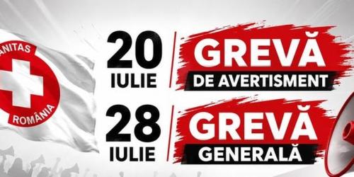 Greva generala in sanatate urmare a politicilor Guvernului Bolojan. Protestul a fost anuntat pentru 28 iulie