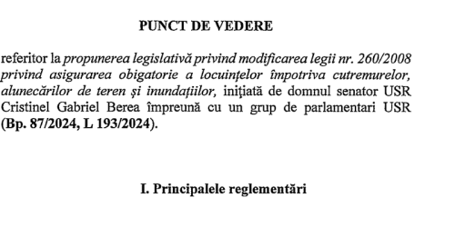 Guvernul a avizat negativ legea asigurarii locuintelor. Iata motivele de respingere (Document