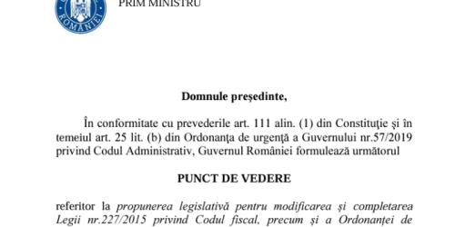 Guvernul nu sustine micsorarea impozitului pe chirii. Punctul de vedere: “Masura conduce la crearea unei situatii discriminatorii intre diferite categorii de contribuabili” (Document) 
