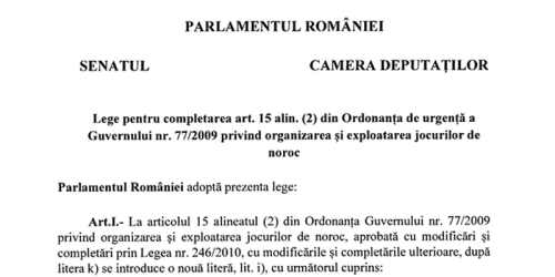 Legea pacanelelor, adoptata in Senat. Iata unde ar putea fi interzise (Document)