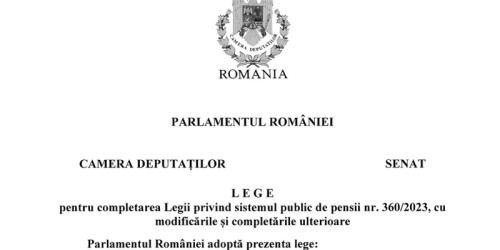 Modificarea Legii pensiilor, respinsa in Parlament. Proiectul prevede recunoasterea vechimii in munca in anumite conditii (Document)