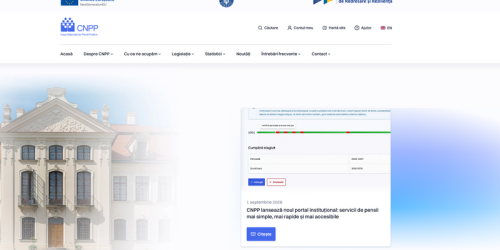 Noul portal al Casei Naționale de Pensii Publice: „Reunește, într-un singur loc, informații și servicii privind pensiile publice, asigurările sociale, accidentele de muncă și bolile profesionale, precum și alte drepturi de asigurări sociale”