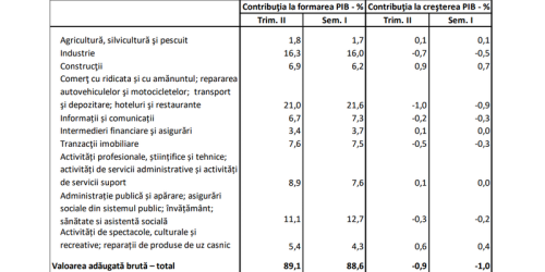 Produsul Intren Brut al României, în scădere. Cele mai noi date despre evoluția economiei (Document)