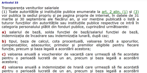 Salariile bugetarilor, facute publice. Exceptie fac institutiile de forta (Document)