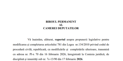 Vot in Parlament pe legea privind poprirea conturilor. Proiectul prevede ca sumele existente in conturile bancare ale persoanelor fizice nu pot fi poprite daca soldul este mai mic sau egal cu echivalentul in lei a 3.000 lei (Document)