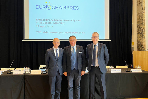 ADUNAREA GENERALA EXTRAORDINARA EUROCHAMBERS - CCIR va incepe demersurile de infratire cu Camera de Comert si Industrie Odessa