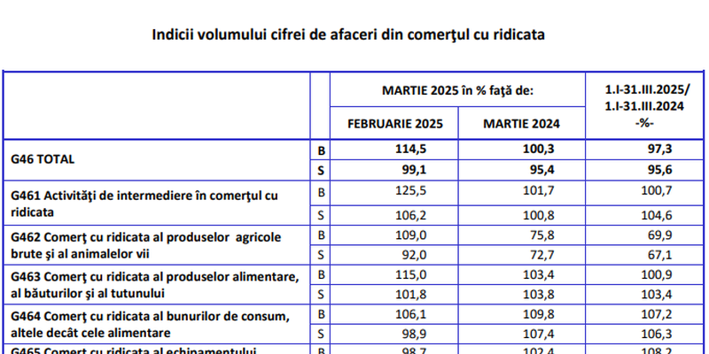 Afacerile din Romania: aflati cum merg (Document)