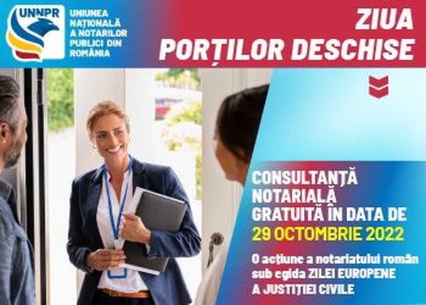 CONSULTATII NOTARIALE GRATUITE – Uniunea Nationala a Notarilor Publici din Romania si Camerele Notarilor Publici ofera consultatii gratuite