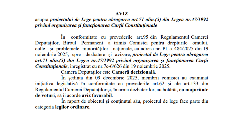 Decizie in Parlament pentru banii judecatorilor Curtii Constitutionale (Document)