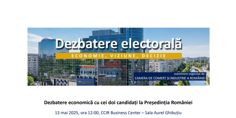 Dezbatere prezidentiala la CCIR – George Simion si Nicusor Dan, fata in fata