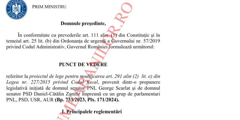 Guvernul da unda verde pentru reducerea TVA. Executivul avertizeaza insa ca masura are un impact negativ asupra bugetului consolidat (Document)