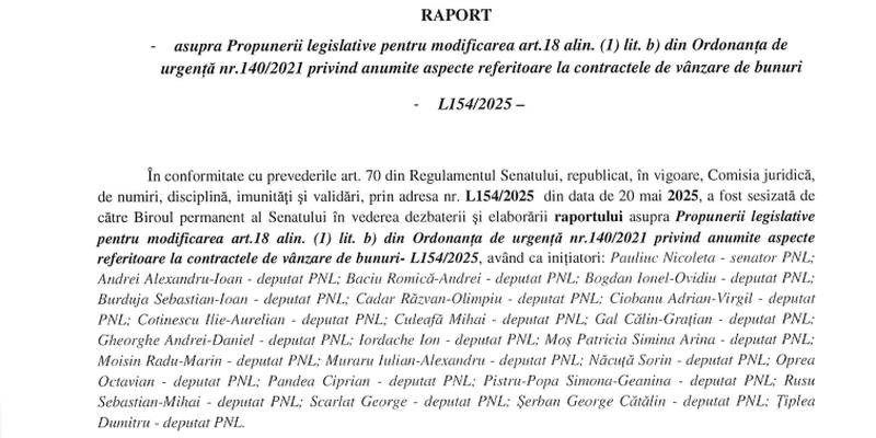 Hotarare in Parlament privind amenzile aplicate antreprenorilor tepari (Document)