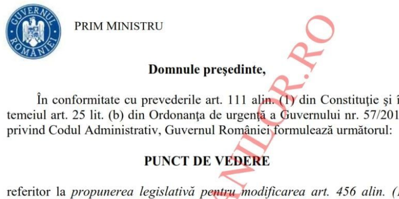 Modificarea Codului fiscal: Guvernul a emis punctul de vedere privind proiectul de lege de eliminare a impozitului pe cladiri pentru cabinetele medicale ambulatorii (Document)