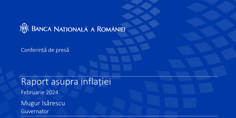 ISARESCU VEDE INFLATIE MAI MICA – BNR  a revizuit in jos prognoza pe rata inflatiei: 4,7 la finele acestui an.  Previziunile pentru 2025 (Raportul BNR)