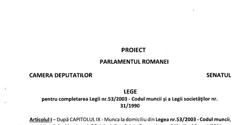 Lege pentru vechimea in munca. Parlamentarii cer modificarea Codului muncii (Document)