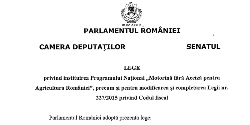 Motorina fara acciza pentru antreprenori: beneficiarii. Se propune inlocuirea actualului sistem bazat pe rambursarea ulterioara a accizei (Proiectul)