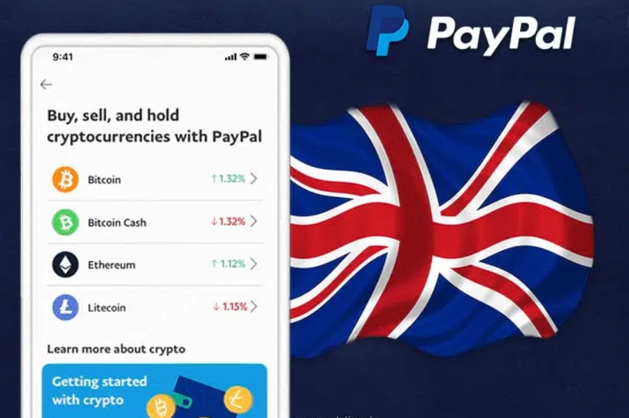 PAYPAL SE INREGISTREAZA CA FURNIZOR DE SERVICII CRIPTO IN MAREA BRRITANIE – Guvernul UK a anuntat ca va introduce o legislatie pentru active cripto pana in 2024