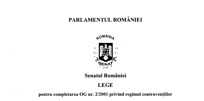 PLATA AMENZILOR LA JUMATATE – Parlamentarii cer modificarea regimului contraventiilor. Proiectul intra la vot (Document)