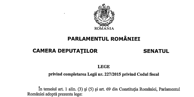 Proiect de lege pentru deducerea cheltuielilor cu achizitia, utilizarea si intretinerea vehiculelor ecologice (Document)
