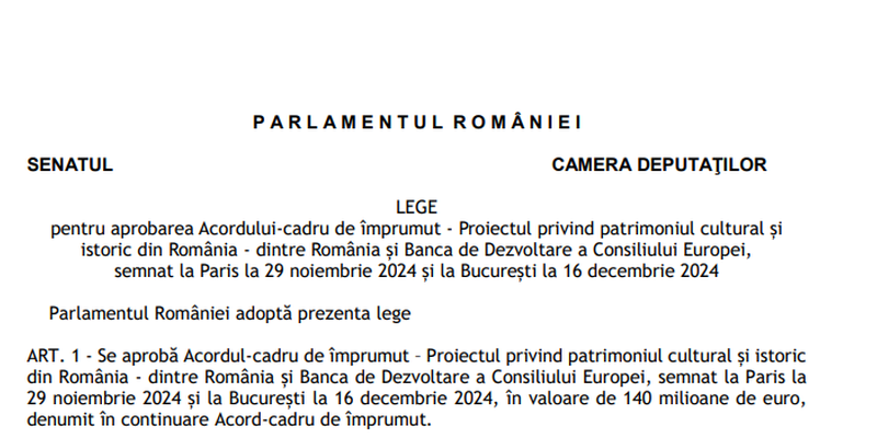 Romania imprumuta 140 milioane euro (Document)