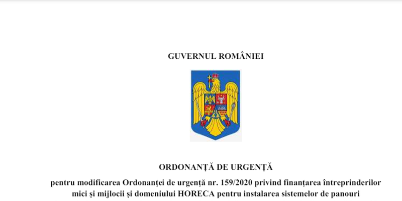 Se taie 25% din ajutorul acordat antreprenorilor. Ordonanta pentru banii acordati HORECA si IMM-uri, pe masa Guvernului (Proiectul)