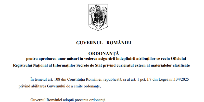 Statul roman aloca 1,5 milioane lei pentru transportul secretelor NATO si UE (Document)