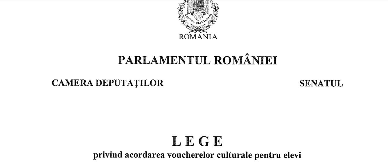 VOUCHERE PENTRU ELEVI – Proiectul de lege prin care se acorda minim 250 lei, in Senat. Pe ce pot fi cheltuiti banii (Documente)